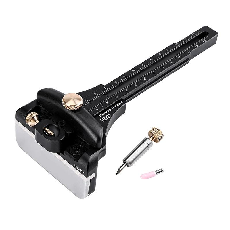 

Woodworking Aluminum Alloy Marking Ruler, Right Angle Ruler, Measuring Ruler, Multi-Function Limit Ruler