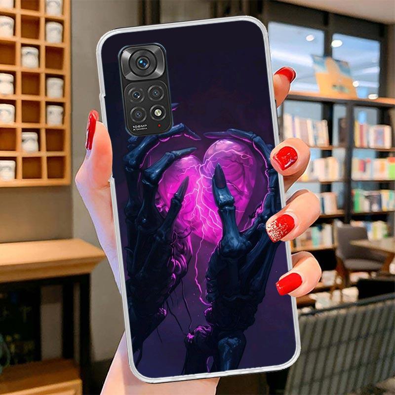 Anatomy Skeleton Heart Lovey Kiss Cover Phone Case For Xiaomi Redmi Note 15 14 13 12 11 10 Pro Plus 14S 12S 11S 11T 11E 10S Soft