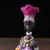 Resin Ethnic Style Ornaments African Women Sculptures People Figurines Office Desktop Living Room Home Decor Friend Gift