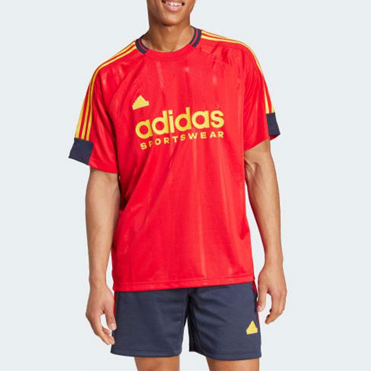 adidas House Of Tiro Nations Pack Tričko Lepší Šarlatová/Legendární Inkoustová/Výrazná Zlatá Pánské Streetwear IY4507