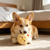Palla Animale Peluche Cane Soffice Carino Coniglio Pulcino Palla Cani Giocattolo Masticabile Stridente Giocattolo Interattivo per Riportare Cucciolo Dentizione Allenamento all'Aperto