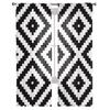 Black White Irregular Geometry Tulle Curtains For Living Room Bedroom Decor Chiffon Sheer Voile Kitchen Window Curtain