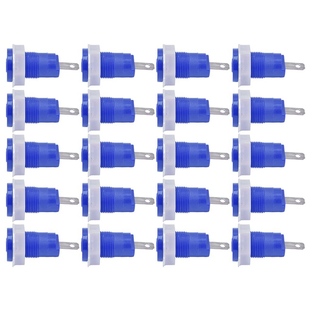 20Pcs Banana Socket Binding Post Adapter Brass Safe Welding Type Grounding Terminal 4mm 402 1KV