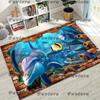 27 Style 3D Illusion Sea Underwater World Dolphin Rug for Bedroom Living Room Sofa Home Doormat Decor, Kids Non-slip Floor Mat