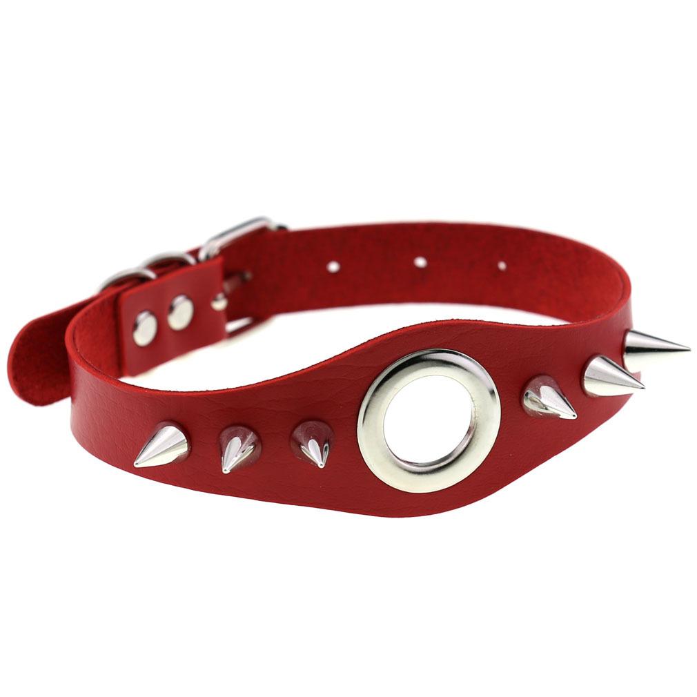 Black Spiky Choker Collar For Girls  Emo  Punk Goth Necklace Neck Strap Cosplay Chocker Gothic Accessories