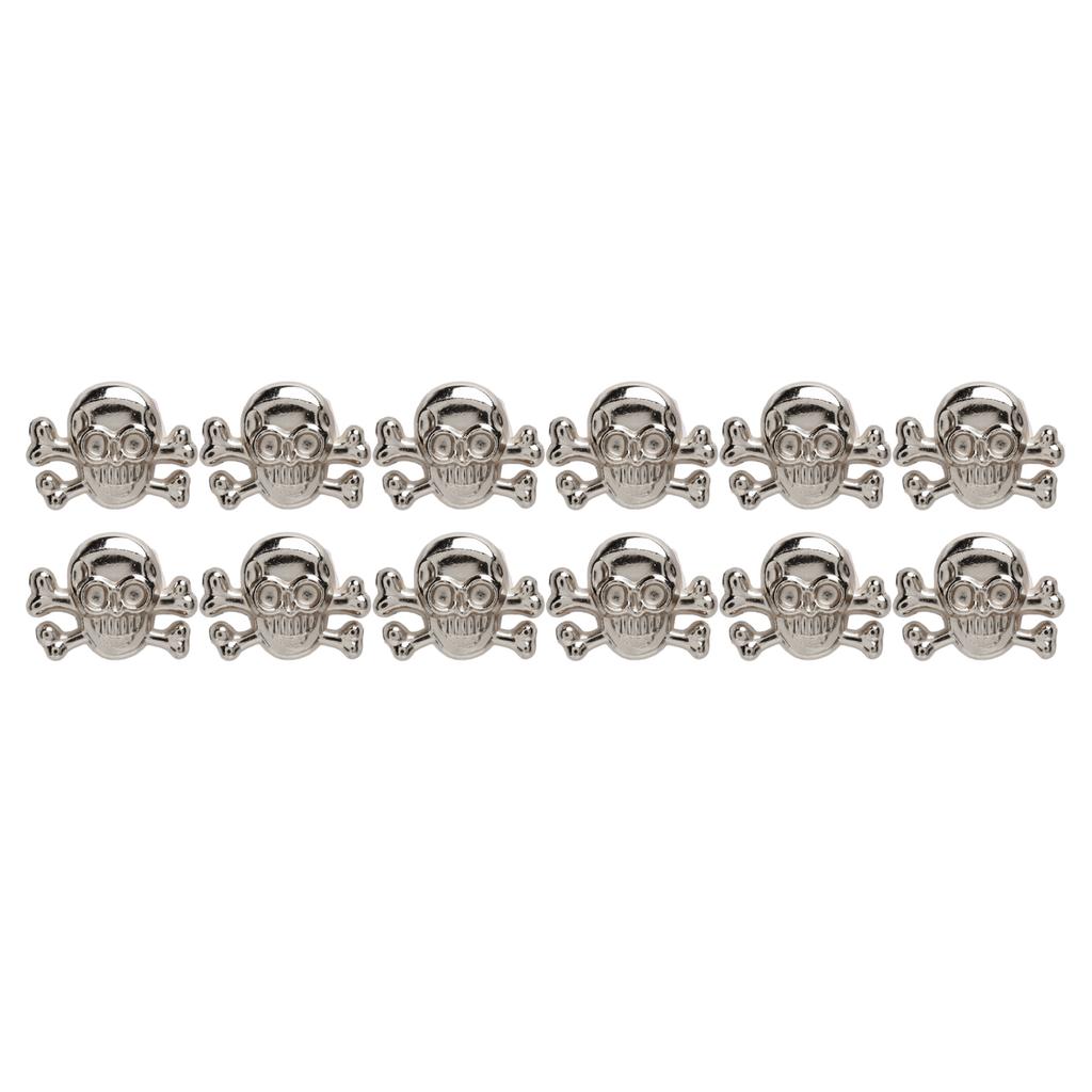 50 Sets Skull Rivets Gothic Style Beautiful Fashionable DIY Rivet Accessories for Making Shoes Belts Silver