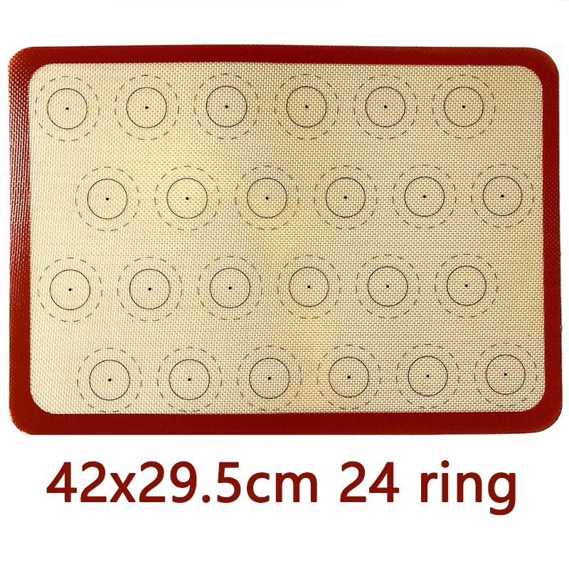 Silikon Macaron Bakeunderlag for Bakeformer Macaroon Bakverk Kakebaking Profesjonell Kvalitet Non-stick