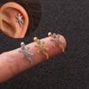 Reptile 1Pc Cartilage Tragus Screw Back Helix Ear Stud Fashion Accessories Piercing Jewelry Earring