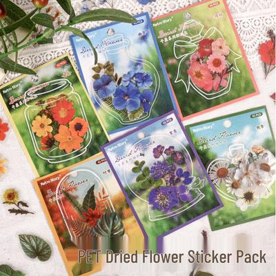 Adesivi Trasparenti Fatti a Mano per Piante e Fiori per Fai da Te Creativo e Journaling