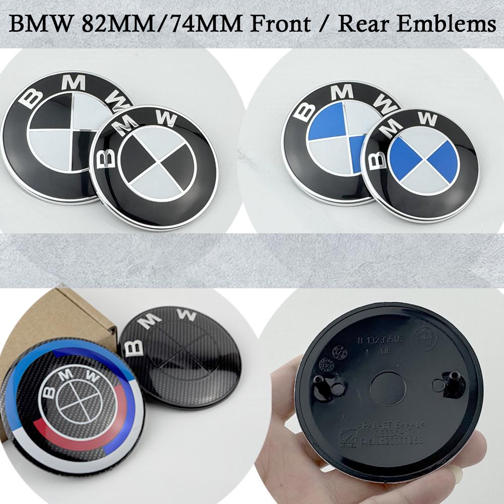 ZJYS3 Carbon components Car Emblem Logo Rear Trunk Badge 74mm 82mm BMW E46 E39 E87 E90 E28 E53 E30 E60 E34 E36 E61 E62 E70 E91 E92