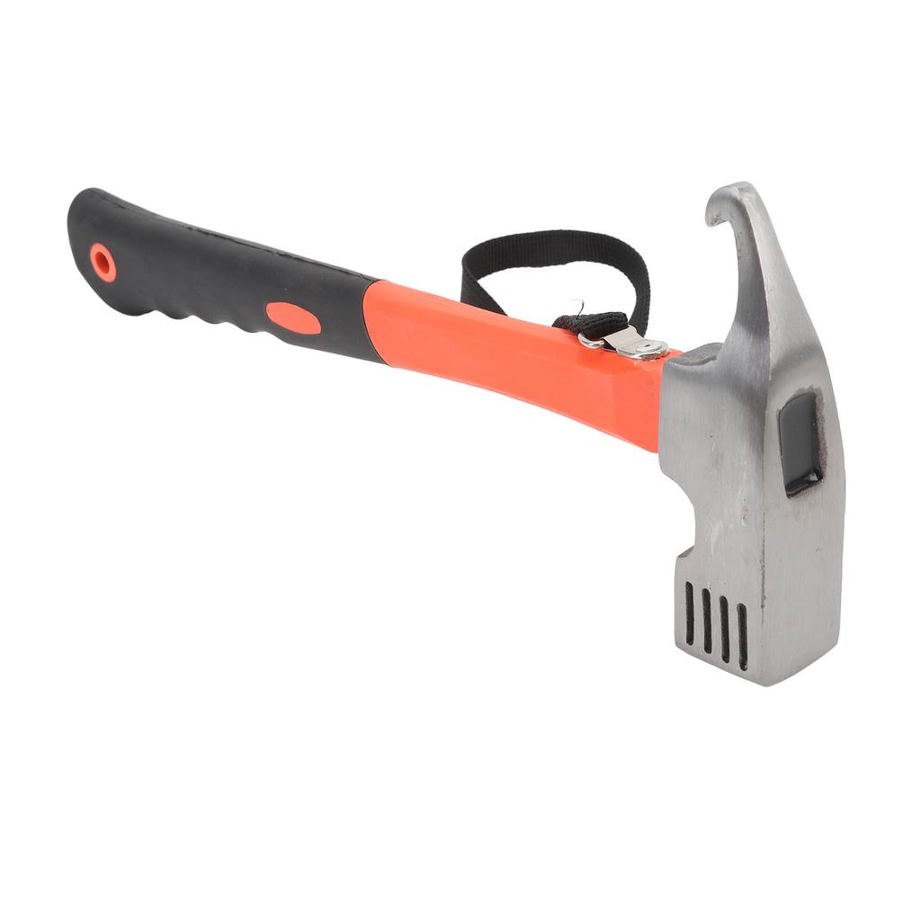 Claw Hammer ABS Rubber Iron Multifunctional Nailing Hammer with Hawkbill Curved Hook for Outdoor Camping Hiking