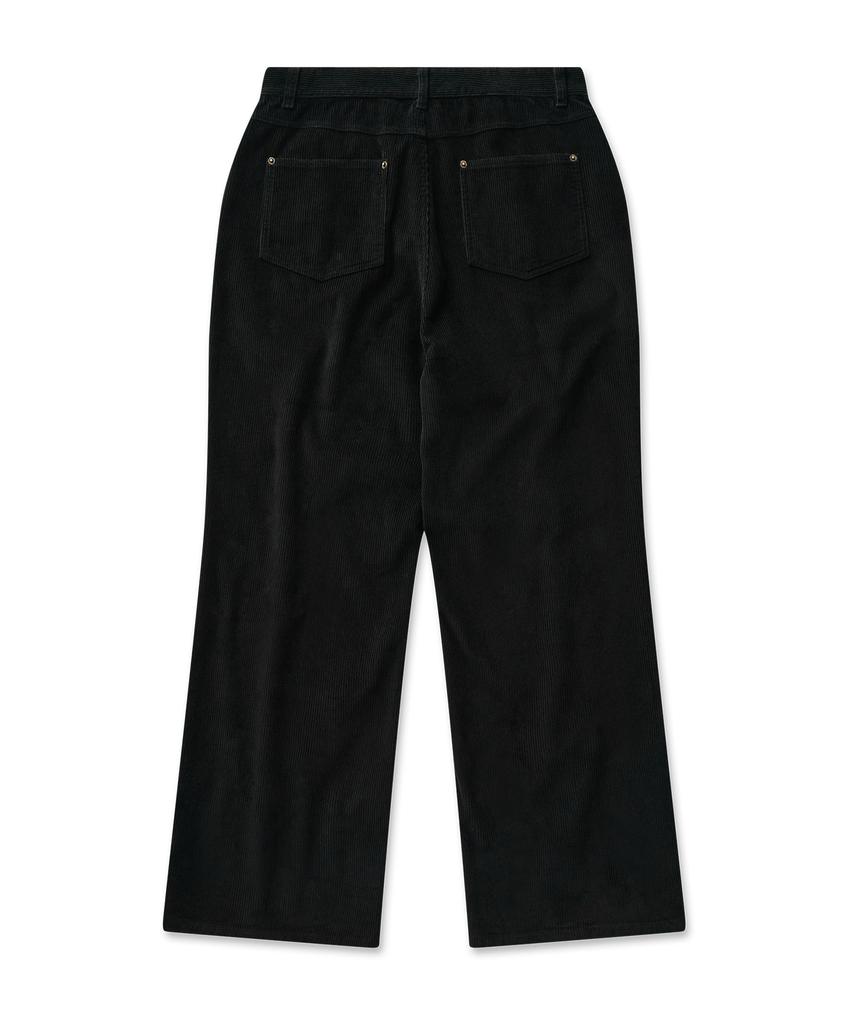 Pilpeu Gewaschener Cord-Schlaghose 5(Schwarz)
