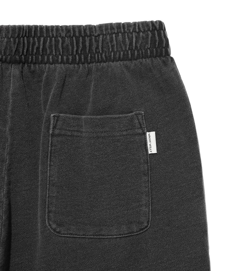 WACKY WILLY Women'S Washed Jersey Denim Cargo Pants Grey