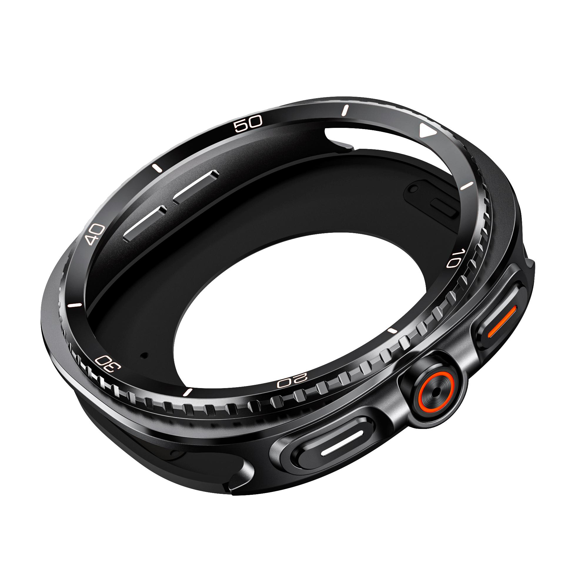 

Металевий корпус Аксесуари для Samsung Galaxy Watch 8 40мм 44мм Захисна кришка Для Galaxy Watch 8 Оновлення до 8 Classic Жорстка рама Galaxy Watch 8 44mm чорний білий колір