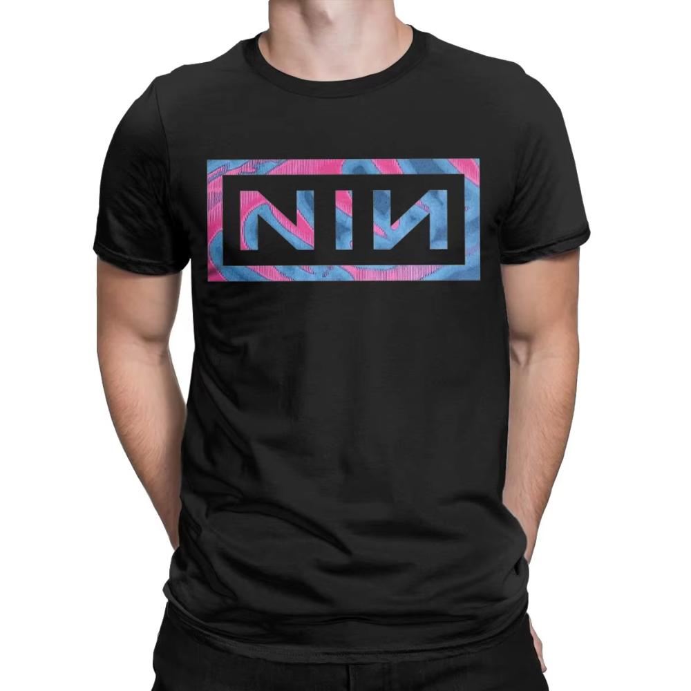 Nine Inch Nails NIN Men Cotton T Shirt Funny Tee Shirt Short Sleeve Round Collar Women T-Shirt Pure Cotton Gift Idea Clothes