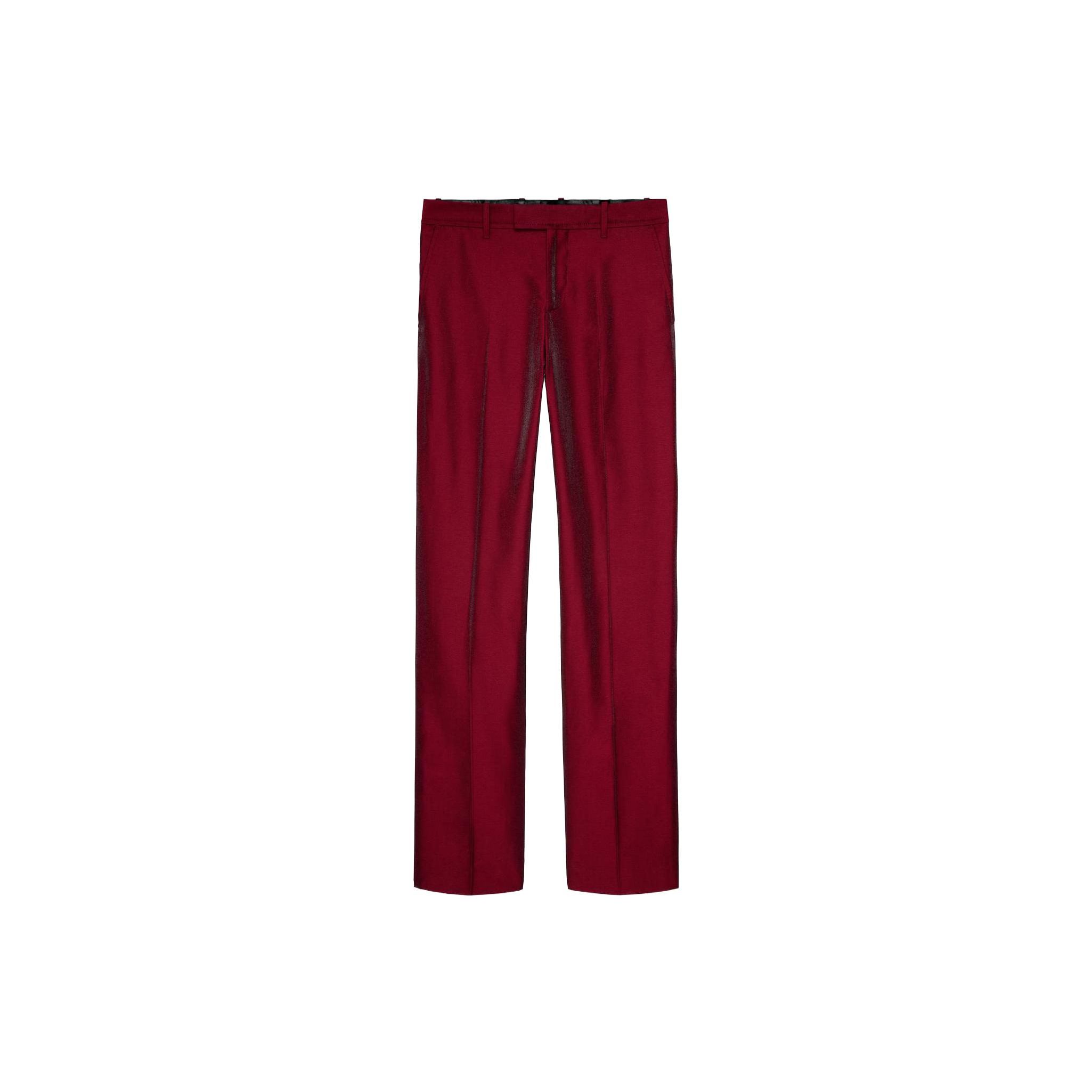 

Zara Regular Casual Comfortable Suit Pants Men bottoms Red 06418065681-33 M