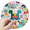 10/30/50pcs Aesthetic Outdoor Travel Landscape Stickers Hiking Camping Decals Skateboard Phone Guitar Cartoon Sticker Decoration