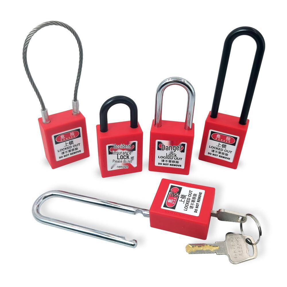 Wanjun Industrial Safety Padlock, Insulated Plastic, LOTO Electrical Lock.