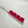 4-Key Decompression Button, Shaft Tester, Keychain Pendant, Fingertip Press And Decompress, Luminous Toy Fingertip Button