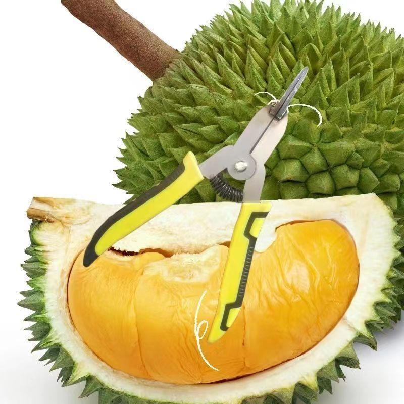 Fruit Sheller Opener Stainless Steel Manual Durian Peel Breaking Tool Ergonomic Design Fruit Shell Opener Gadgets For Dorm