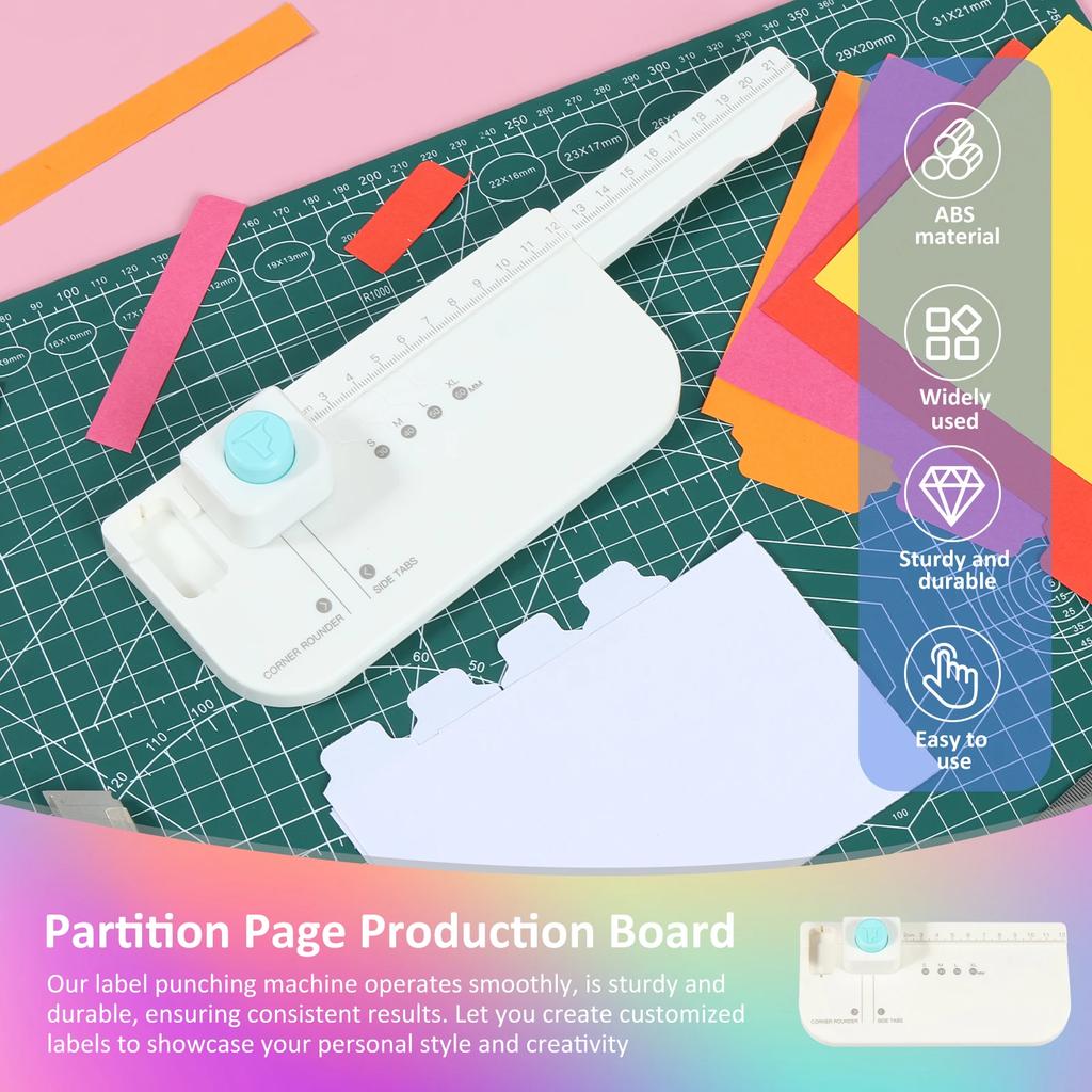 Creative Divider Maker Loose Leaf Separator Labels Puncher Self Made Tool Multipurpose Portable Tab Dividers Making Tool