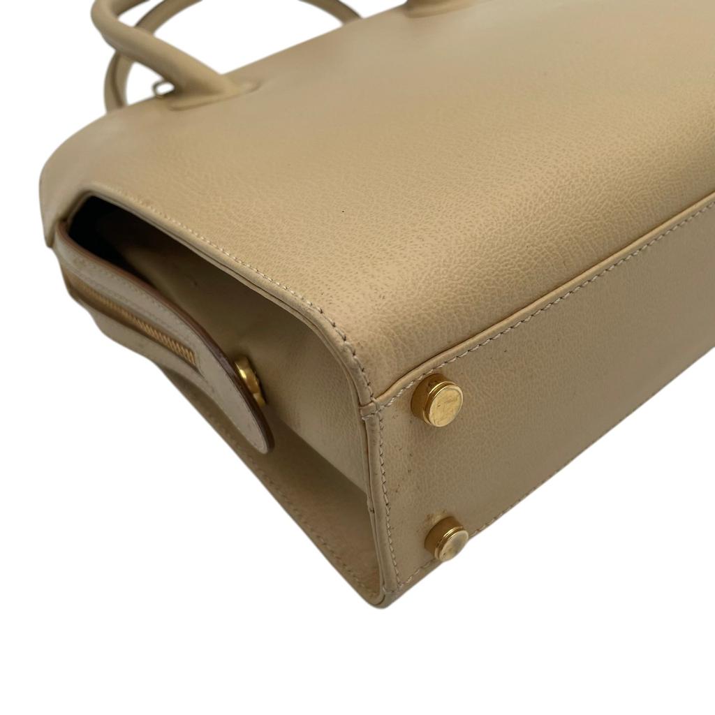 Used Salvatore Ferragamo HandbagHandbag Beige Leather Women