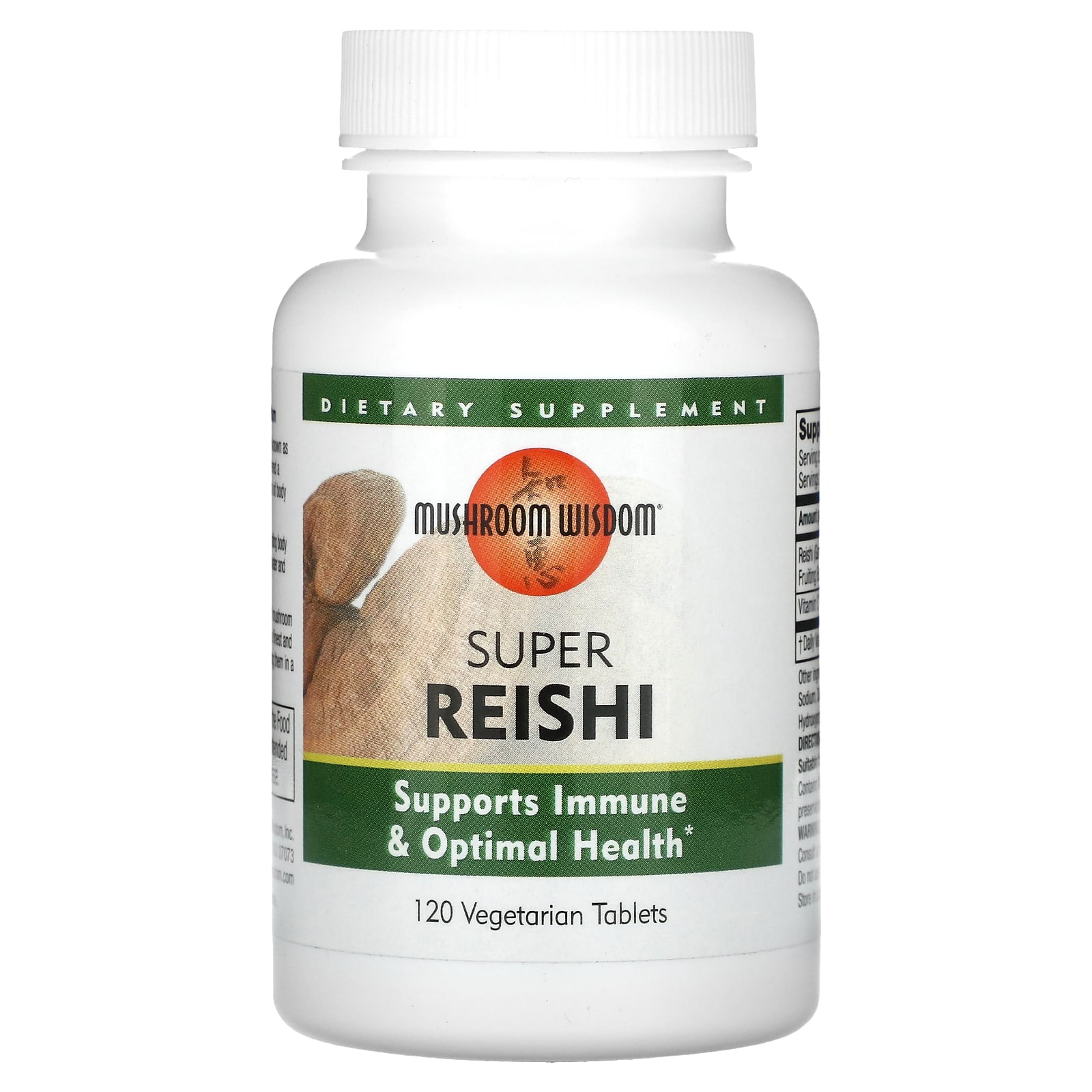 

Super Reishi Mushroom, Veggie Tablets 120 Tablets