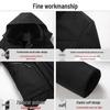Dad's Winter Outfit: Velvet Thickened Cotton Jacket for Middle-Aged Men, Warm Mid-Length Padded Jacket for 50+