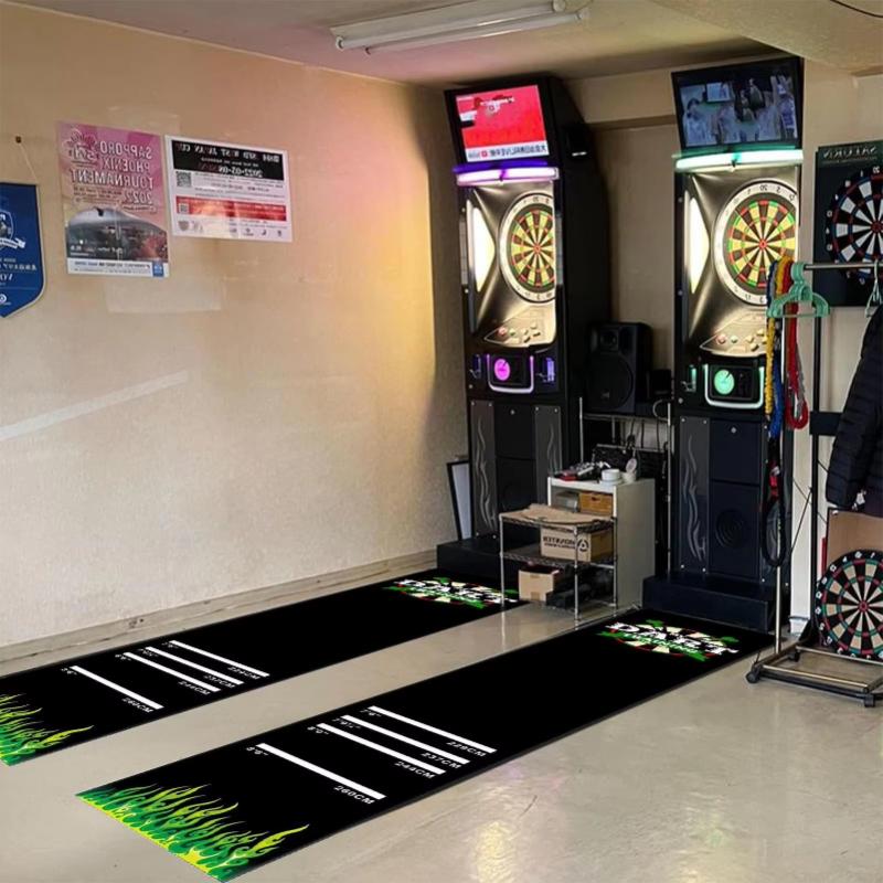 Polyester Dart Mat Anti Slip Throwing Line Carpet Bar Club Bedroom e-Sports Room Dart Floor Mat Home Decor