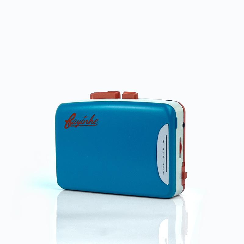 Portable Cassette Player with Speaker, Radio, and Headphones for English Listening and Playback