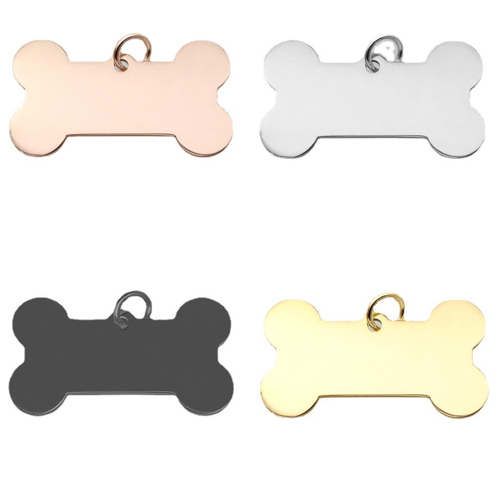Titanium Steel Pet ID Tag: Engravable Dog Tag & Military Card Pendant