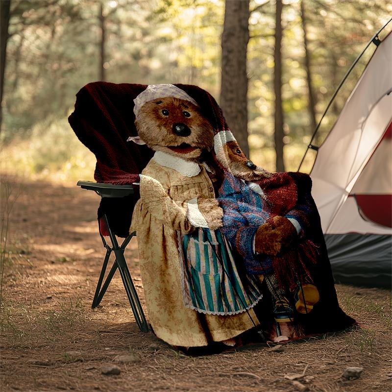 Emmet Otter's Jug-Band Christmas Theme Printed Blanket - Perfect for Couch, Bed, Travel & Outdoor Use | Machine Washable, Cozy & Durable.