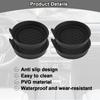 HZEL Car Cup Holder Coasters, 4PCS Non Slip Waterproof Vehicle Water Bottle Pads, Recessed Automotive Interior Drink Mat Decoration Accessories,