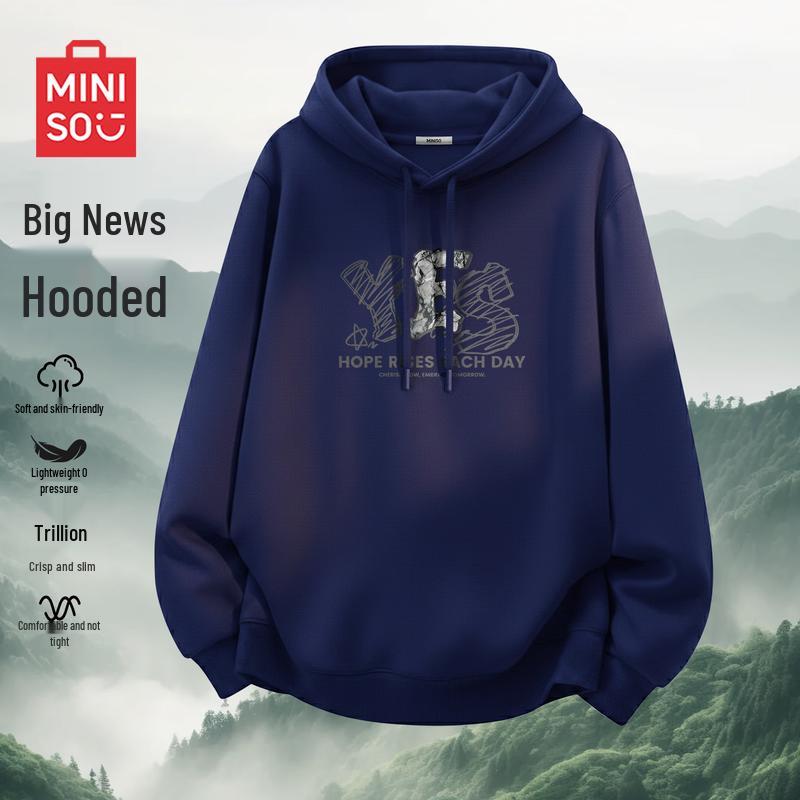 MINISO Men s Relaxed Fit Hooded Sweatshirt 5XL