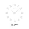 Roman Numbers Acrylic Mirror Surface DIY Sticker Wall Clock Living Room Decor