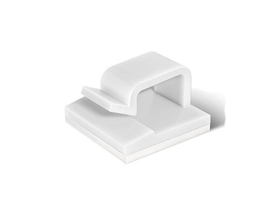 R-Type Self-Adhesive Cable Clip for Secure Wire & Network Cable Management