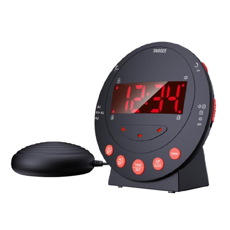 Extra Loud Alarm Clock with Bed Shaker for Heavy Sleepers Adults Kids Teenagers