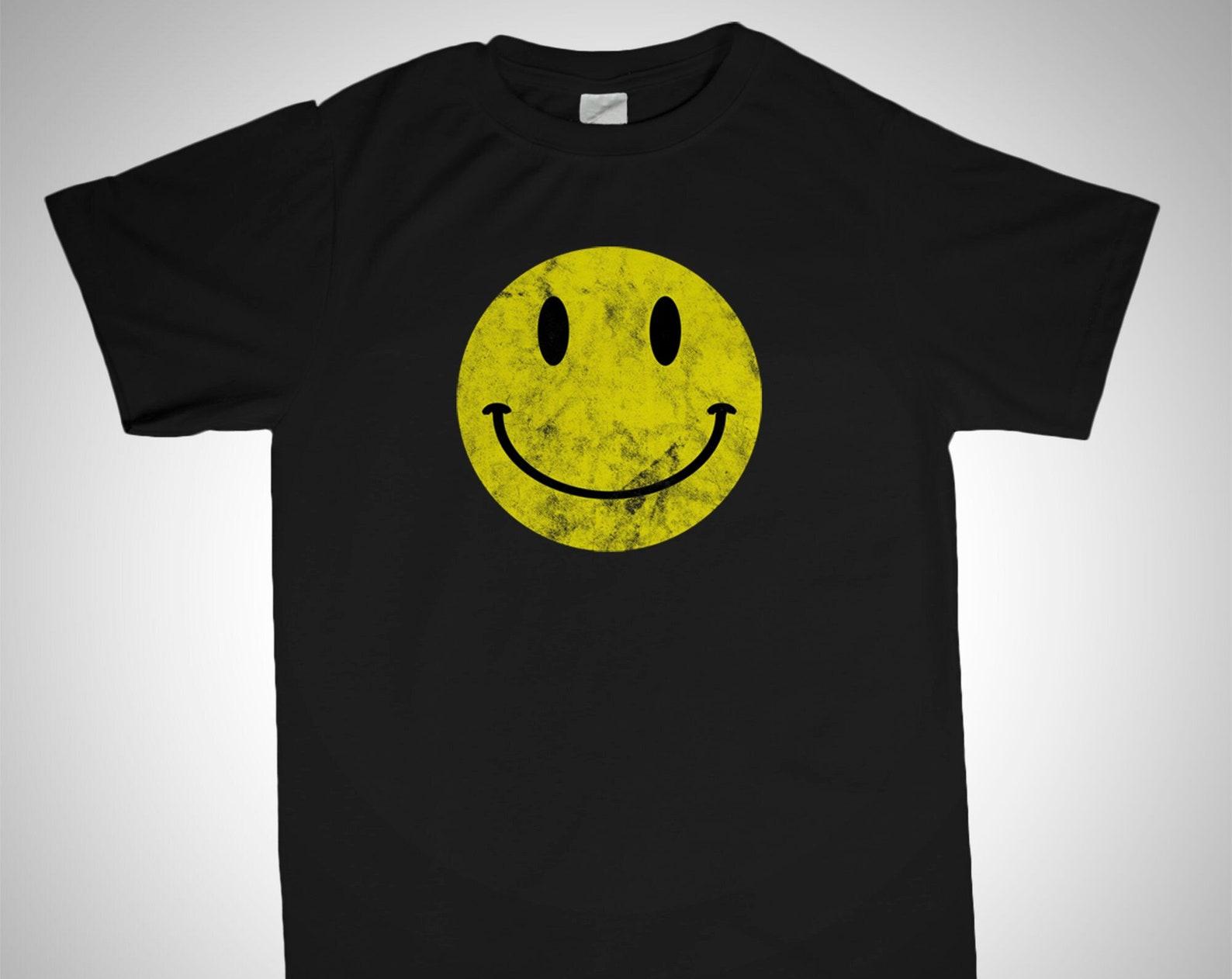 Acid Smile Face T shirt, Happy Face Shirt, Smile Face Tee, Acid House Tee, Rave T shirt S