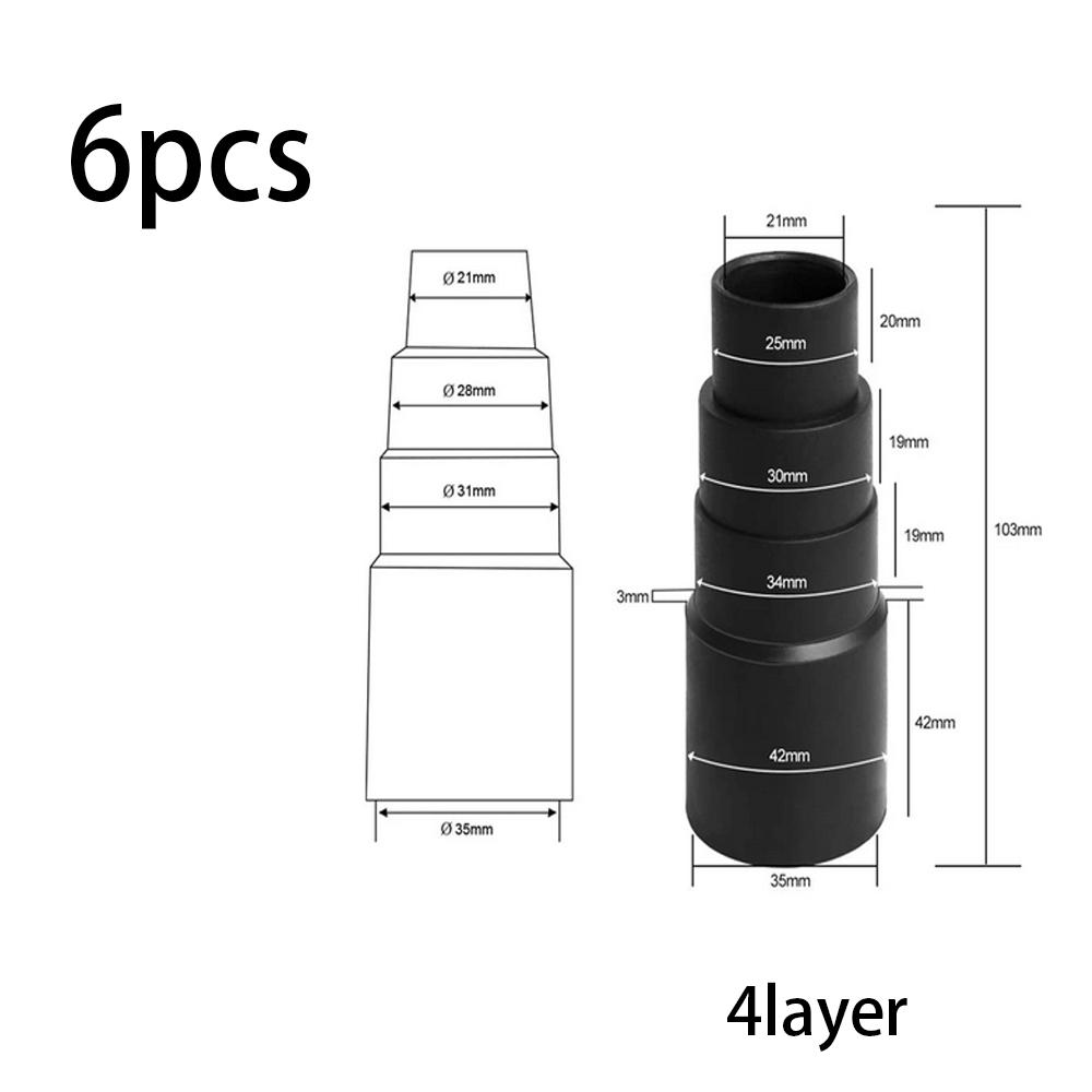 2/3/4/6PCS Vacuum Cleaner Adapter Durable Vacuum Hose Adapter Professional Extraction Hose Adaptor Replacement Reusable