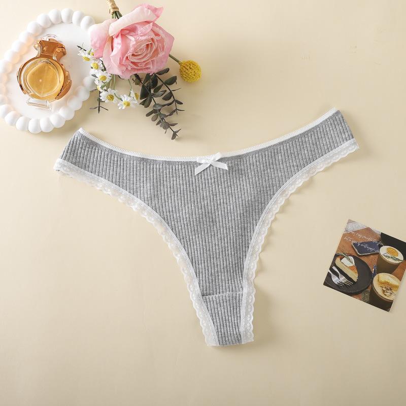 Baumwoll-Tangas Unterwäsche für Frauen T-Rücken Baumwoll-Tangas Mädchen Slips