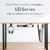 Sanwa Direct Under-Desk Storage Rack, Add-On Storage Tray, Screw Mount, Under-Table Storage Rack, A4 Size, Desk Shelf, 100-UDS008