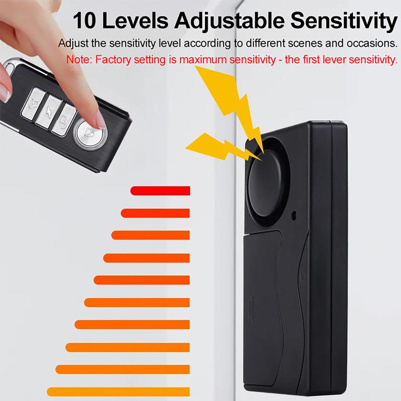 110dB Loud Door Window Alarm With Remote Control Smart Home Security Alarm with Magnetic Sensor Wireless Siren Detector Alarm
