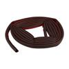 D-Shape Sealing Strip Door Sealing Strip Energy Saving Cut To Size Dust Prevention Easy Installation Energy Efficiency
