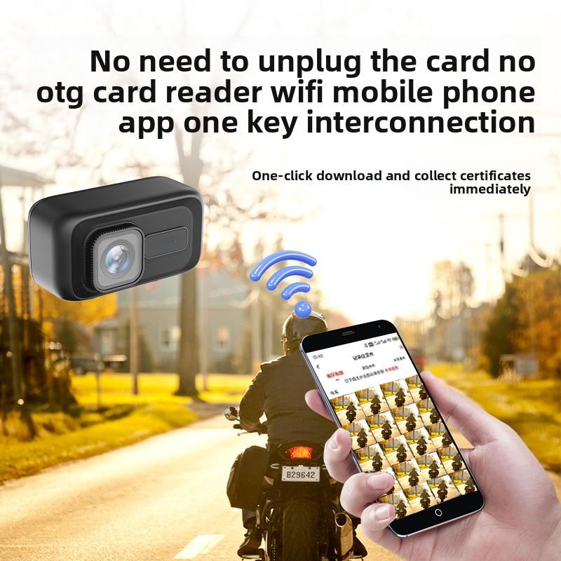 Motorcycle Driving Recorder Electric Vehicle Bicycle 2K High Definition WIFI Waterproof USB Power Supply OTG