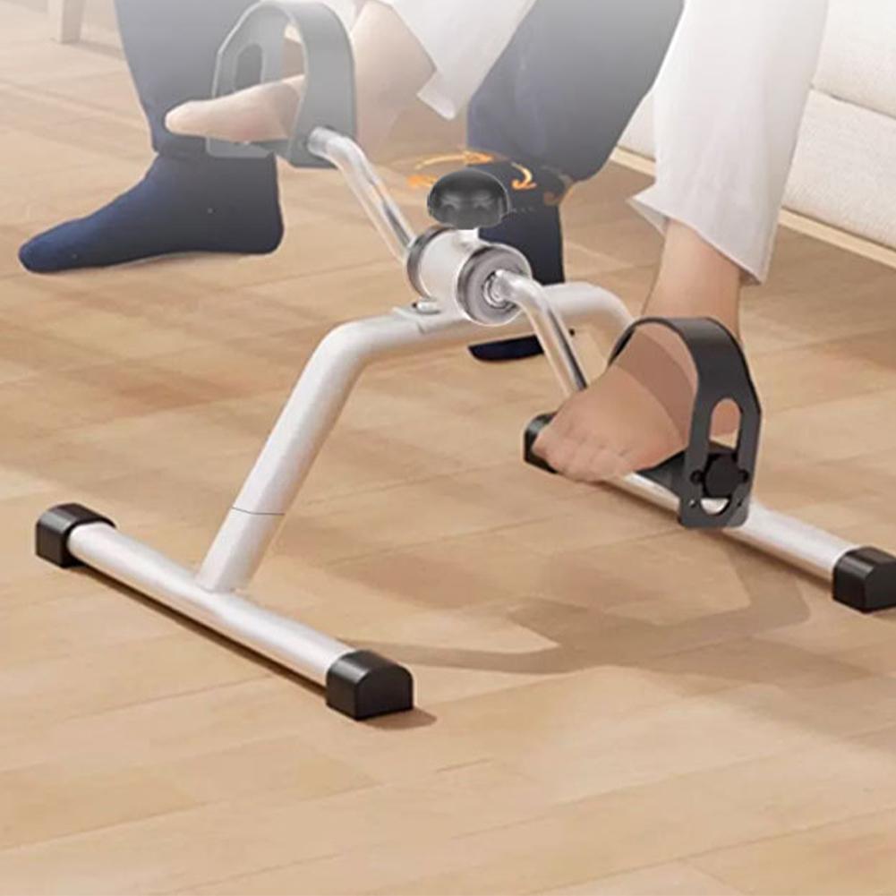 Portable Pedal Exerciser Mini Exercise Bike Adjustable Resistance Mini Bicycle Trainer Non Slip Multi-Function for Home Exercise