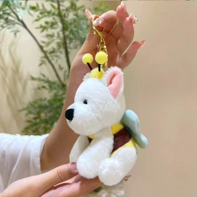 

And Cozy Charming White West Highland Terrier Plush Doll Keychain Great For Gifting