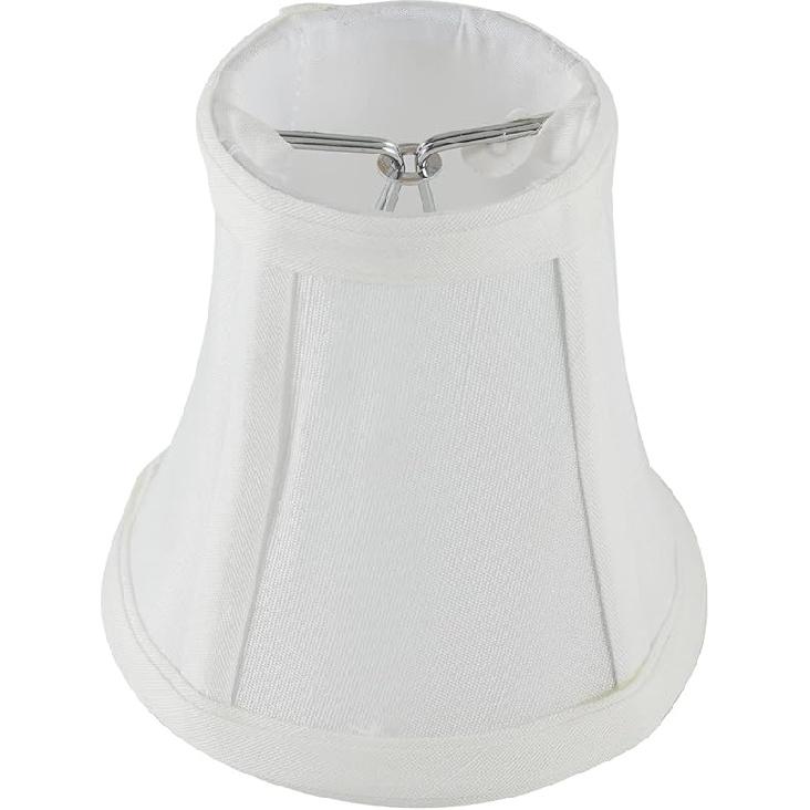 Mini Lamp Shade Clip On Bulb for Candelabra Bulbs- Barrel Fabric Shade ONLY for Candle Bulbs Chandelier Wall Lamp DIY Lighting Accessories (5, Pink)