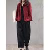 Primavera Outono Novo Vintage Solto Casual Camisa de Veludo Cotelê Feminina Bolso Moda Versátil Cardigã Top Mulheres Blusa de Manga Comprida Femme
