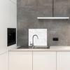 PANNELLO IN VETRO PER CUCINA 65x60 Bianco