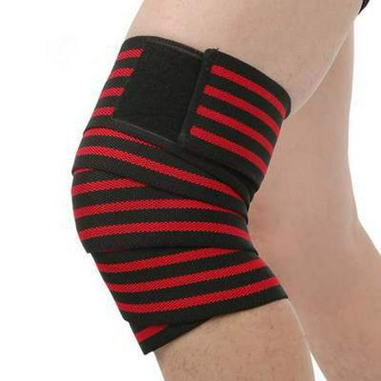 Elastic Weightlifting Knee and Calf Support Wraps for Fitness and Cycling